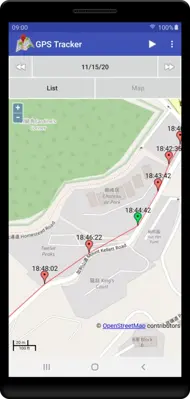 GPS Tracker android App screenshot 1